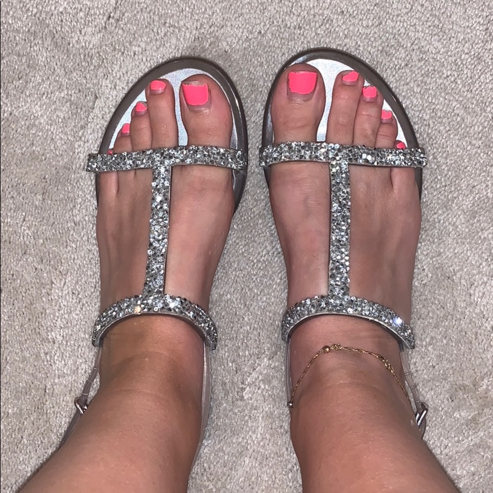 Stuart Weitzman Teezer Crystal Jelly Sandal - Picture 5 of 5